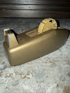 Vintage Scotch C-23 Heavy Duty Weighted Tape Dispenser Gold